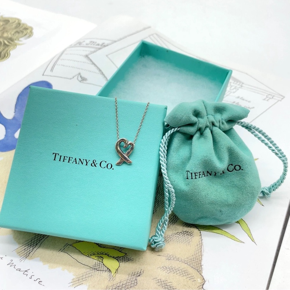 Tiffany & Co. Loving Heart S925  Necklace 2.6 gram W/Box/Dustbag